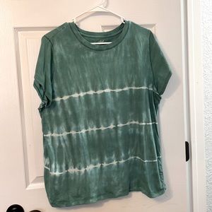 Teal and white tie die too